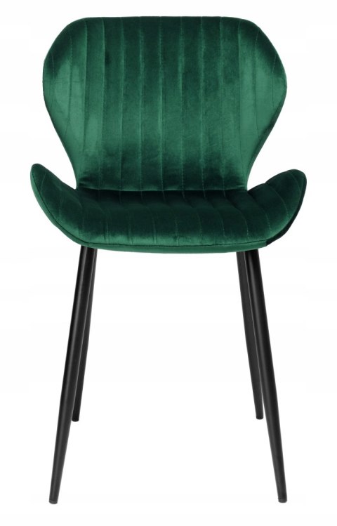 Krzesło welurowe DALLAS VELVET ciemnozielone Krzesło welurowe DALLAS VELVET ciemnozielone