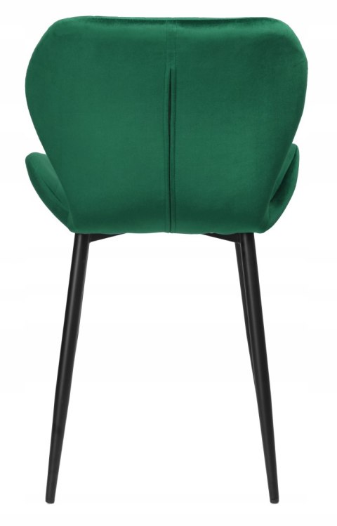 Krzesło welurowe DALLAS VELVET ciemnozielone Krzesło welurowe DALLAS VELVET ciemnozielone