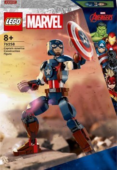 LEGO Super Heroes 76258 Figurka Kapitana Ameryki do zbudowania LEGO Super Heroes 76258 Figurka Kapitana Ameryki do zbudowania