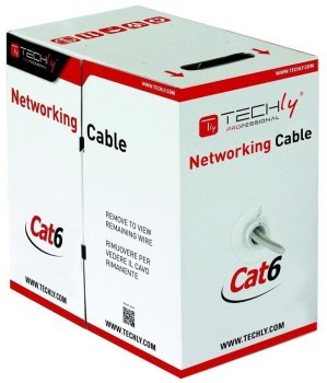 TECHLY SKRĘTKA U/UTP CAT6 DRUT 305M CCA SZARA ITP6-CCA-305-GY TECHLY SKRĘTKA U/UTP CAT6 DRUT 305M CCA SZARA ITP6-CCA-305-GY