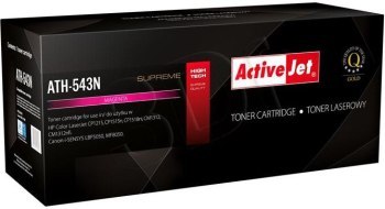 Toner Activejet ATH-543N (zamiennik HP 125A CB543A Canon CRG-716M; Supreme; 1600 stron; czerwony) Toner Activejet ATH-543N (zamiennik HP 125A CB543A Canon CRG-716M; Supreme; 1600 stron; czerwony)