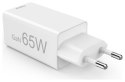 Hama mini GaN 65W PD/QC 2x USB-C, 1x USB-A biała