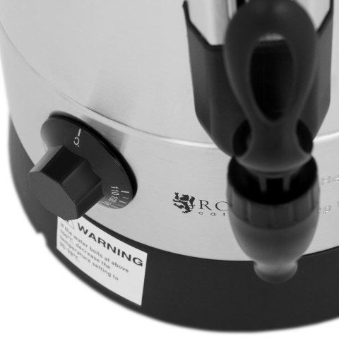 Warnik podgrzewacz do wody grzańca podwójne ścianki stalowy 6.5L 1500 W Warnik podgrzewacz do wody grzańca podwójne ścianki stalowy 6.5L 1500 W