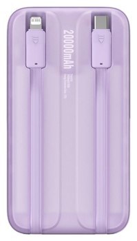 Baseus Comet 10000mAh USB do USB-C, 22.5W (fioletowy) Baseus Comet 10000mAh USB do USB-C, 22.5W (fioletowy)