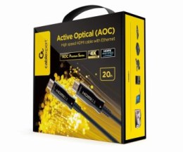 GEMBIRD AKTYWNY KABEL OPTYCZNY (AOC) HIGH SPEED HDMI Z ETHERNETEM SERIA PREMIUM 20M