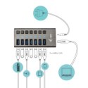 HUB USB 3.0 z ładowarką i-Tec