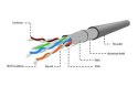 Kabel sieciowy GEMBIRD FPC-5004E-SO/100C (F/FTP; 100m; kat. 5e; kolor szary)