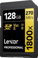 Lexar SDXC 128GB Professional 1800x UHS-II U3 ( 180/270 MB/s )