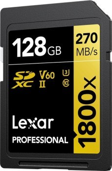 Lexar SDXC 128GB Professional 1800x UHS-II U3 ( 180/270 MB/s )