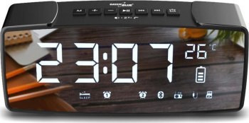 GREENBLUE RADIOBUDZIK BLUETOOTH 4.2 FM AUX-IN 6W TEMPERATURA ALARM ZEGAR AKUMULATOR 2200MAH GB200 GREENBLUE RADIOBUDZIK BLUETOOTH 4.2 FM AUX-IN 6W TEMPERATURA ALARM ZEGAR AKUMULATOR 2200MAH GB200