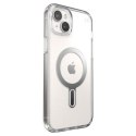 Speck Presidio Perfect-Clear ClickLock & Magsafe do iPhone 15 Plus / iPhone 14 Plus (Clear / Chrome Finish / Serene Silver)