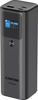 Canyon PB-2010 TFT 27000 mAh 97.2Wh PD140W QC 3.0 szary Canyon PB-2010 TFT 27000 mAh 97.2Wh PD140W QC 3.0 szary
