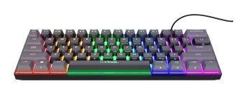 Klawiatura gamingowa TRUST GXT867 Acira Black Klawiatura gamingowa TRUST GXT867 Acira Black
