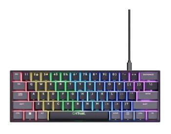 Klawiatura gamingowa TRUST GXT867 Acira Black Klawiatura gamingowa TRUST GXT867 Acira Black