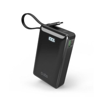 SBS Powerbank 20000 mAh USB-C Power Delivery o mocy 20 W i USB-A 22.5 W SBS Powerbank 20000 mAh USB-C Power Delivery o mocy 20 W i USB-A 22.5 W