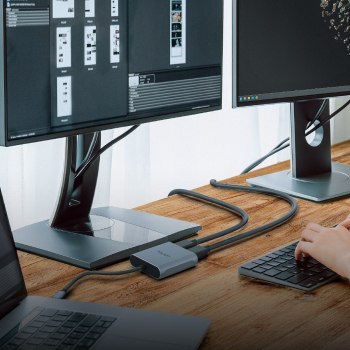Unitek Adapter USB-C na 2x port DP 1.4 8K 60Hz Unitek Adapter USB-C na 2x port DP 1.4 8K 60Hz
