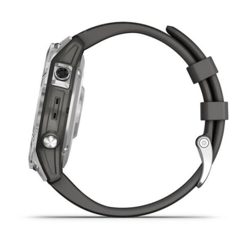 Zegarek Garmin Fenix 7 Standard Edition (47 mm) Silver / Graphite Band Zegarek Garmin Fenix 7 Standard Edition (47 mm) Silver / Graphite Band