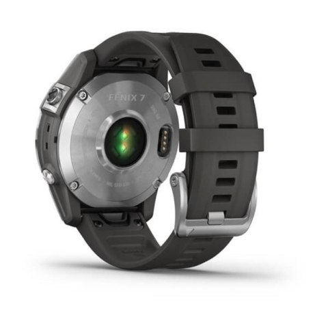Zegarek Garmin Fenix 7 Standard Edition (47 mm) Silver / Graphite Band Zegarek Garmin Fenix 7 Standard Edition (47 mm) Silver / Graphite Band