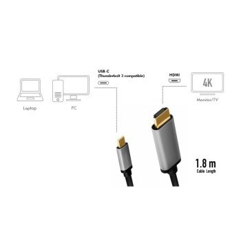 LogiLink USB-C - HDMI 1.8m LogiLink USB-C - HDMI 1.8m