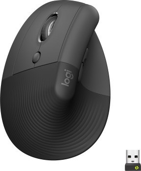 Mysz bezprzewodowa Logitech Lift ergonomiczna dla leworęcznych grafitowa 910-006474 Mysz bezprzewodowa Logitech Lift ergonomiczna dla leworęcznych grafitowa 910-006474