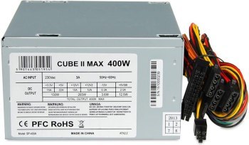 Zasilacz IBOX CUBE II 400W 12 CM FAN ZIC2400W12CMFA (400 W) Zasilacz IBOX CUBE II 400W 12 CM FAN ZIC2400W12CMFA (400 W)