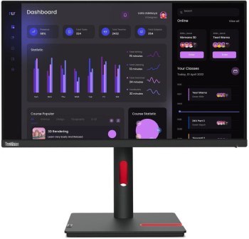Monitor Lenovo ThinkVision T24i-30 - 24'' | IPS | Full HD| 60 Hz | DisplayPort, D-Sub, HDMI | obrót, pochył, wysokość | VESA 100 Monitor Lenovo ThinkVision T24i-30 - 24'' | IPS | Full HD| 60 Hz | DisplayPort, D-Sub, HDMI | obrót, pochył, wysokość | VESA 100