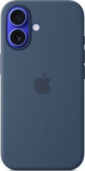 Apple iPhone 16 Silicone Case with MagSafe denim