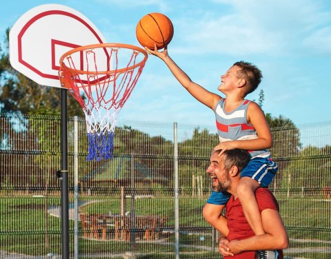 Kosz regulowany na stojaku do koszykówki DUNKER Kosz regulowany na stojaku do koszykówki DUNKER