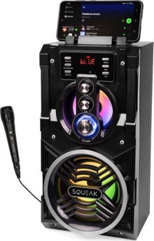 SQUEAK BEATBOXER BLUETOOTH 5.1 SPEAKER - GŁOŚNIK BLUETOOTH Z KARAOKE RADIO FM MICROSD AUX I USB SQ1000