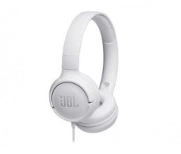 Słuchawki JBL Tune 500 (białe nauszne z wbudowanym mikrofonem)