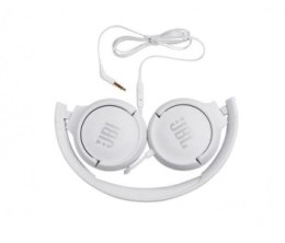 Słuchawki JBL Tune 500 (białe nauszne z wbudowanym mikrofonem)