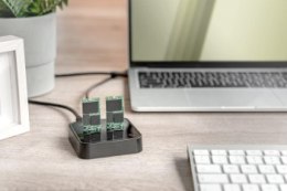DIGITUS STACJA DOKUJĄCA DO SSD M.2 NVME Z FUNKCJĄ KLONOWANIA OFFLINE USB-C CZARNA DA-71545