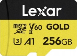 Lexar 256GB microSDXC Professional GOLD UHS-II A1 C10 U3 V60