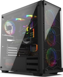 Obudowa KRUX Leda KRX0007 (ATX Extended ATX Mini ATX Mini ITX; kolor czarny)