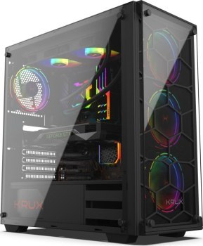 Obudowa KRUX Leda KRX0007 (ATX Extended ATX Mini ATX Mini ITX; kolor czarny) Obudowa KRUX Leda KRX0007 (ATX Extended ATX Mini ATX Mini ITX; kolor czarny)