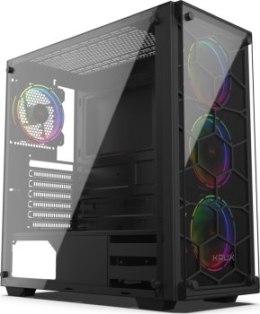 Obudowa KRUX Leda KRX0007 (ATX Extended ATX Mini ATX Mini ITX; kolor czarny)