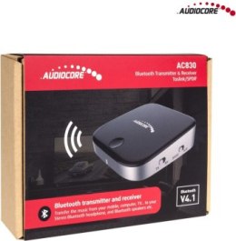 Adapter AUDIOCORE AC830 (Jack - Micro USB ; kolor czarno-srebrny)