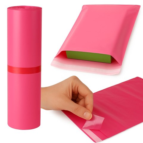 Foliopaki Kurierskie Różowe C3 350x450mm - 1000 szt. Foliopaki Kurierskie Różowe C3 350x450mm - 1000 szt.