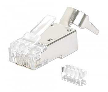 Intellinet 790505 Wtyk RJ45 Cat6a STP, na drut i linkę, 50szt Intellinet 790505 Wtyk RJ45 Cat6a STP, na drut i linkę, 50szt