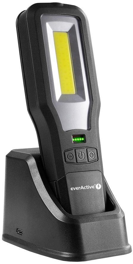 Latarka warsztatowa inspekcyjna COB LED everActive WL-600R 10W 550 lumenów IP54 z magnesem powerbank Latarka warsztatowa inspekcyjna COB LED everActive WL-600R 10W 550 lumenów IP54 z magnesem powerbank