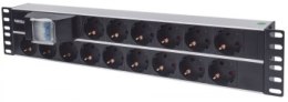 Listwa antyprzepięciowa - Intellinet Listwa zasilająca PDU 2U do szaf rack 19'' 714051