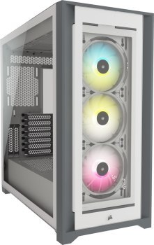 Obudowa Corsair iCUE 5000X RGB Mid-Tower ATX Tempered Glass White (CC-9011213-WW)