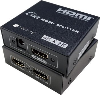 Techly 365818 Rozdzielacz Splitter HDMI, 1x2, 4K 30Hz, aktywny Techly 365818 Rozdzielacz Splitter HDMI, 1x2, 4K 30Hz, aktywny