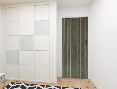 Drzwi harmonijkowe 001P DĄB GRAFIT MAT 100 cm Drzwi harmonijkowe 001P DĄB GRAFIT MAT 100 cm