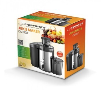 Sokowirówka Esperanza Carrot EKJ002 (500W; kolor inox) Sokowirówka Esperanza Carrot EKJ002 (500W; kolor inox)