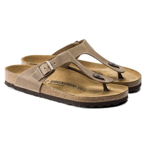 Japonki damskie Birkenstock Gizeh Oiled Leather Tabacco Brown Regular szerokie (0943811) Japonki damskie Birkenstock Gizeh Oiled Leather Tabacco Brown Regular szerokie (0943811)