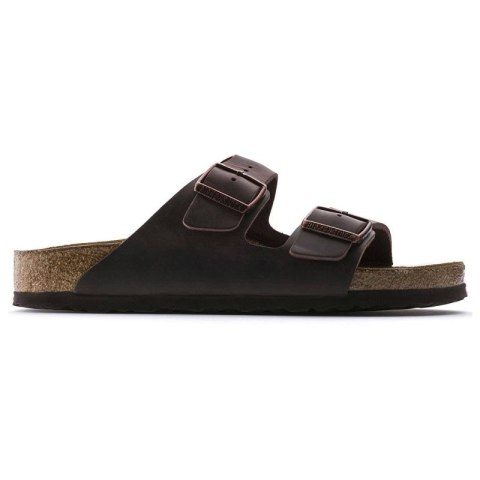 Klapki damskie Birkenstock Arizona Soft Footbed Oiled Leather Habana narrow wąskie (0452763) Klapki damskie Birkenstock Arizona Soft Footbed Oiled Leather Habana narrow wąskie (0452763)