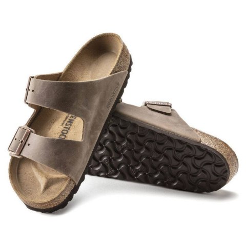 Klapki męskie brązowe Birkenstock Arizona Tabacco Brown narrow wąskie (0352203) Klapki męskie brązowe Birkenstock Arizona Tabacco Brown narrow wąskie (0352203)