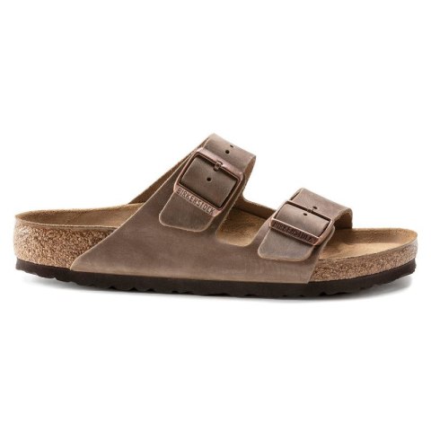 Klapki męskie brązowe Birkenstock Arizona Tabacco Brown narrow wąskie (0352203) Klapki męskie brązowe Birkenstock Arizona Tabacco Brown narrow wąskie (0352203)