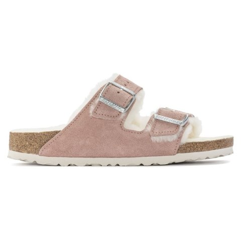 Klapki ocieplane Birkenstock Arizona Suede Leather Shearling Pink Clay LAF wąskie narrow (1023258) Klapki ocieplane Birkenstock Arizona Suede Leather Shearling Pink Clay LAF wąskie narrow (1023258)
